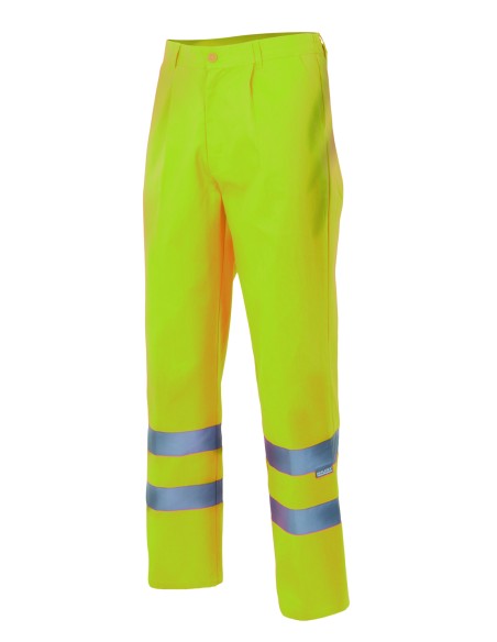 PANTALON DE ALTA VISIBILIDAD. AMARILLO FLUOR TALLA S-5XL